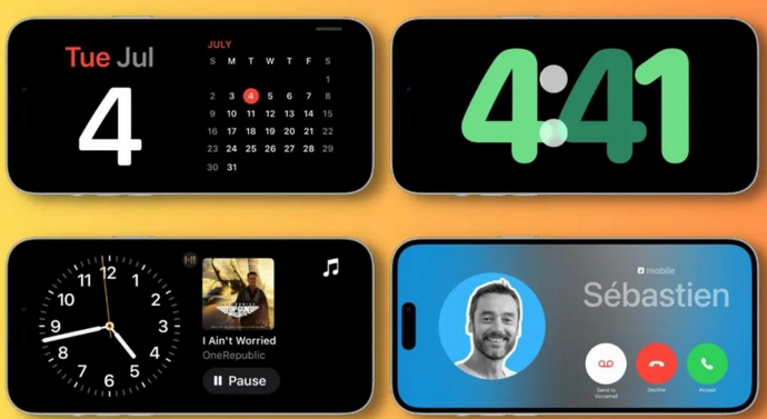 深泽苹果手机维修分享iOS17横屏充电待机显示有什么好处 