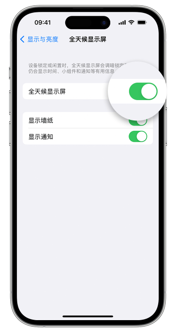 深泽苹果14维修店分享如何自定义 iPhone 14 Pro 常亮显示屏 