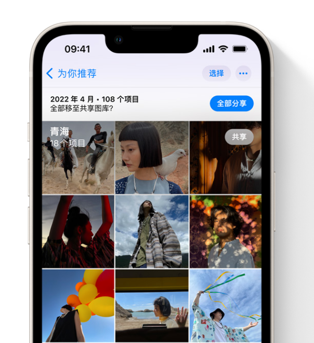 深泽苹果维修网点分享在 iPhone 上使用共享图库 