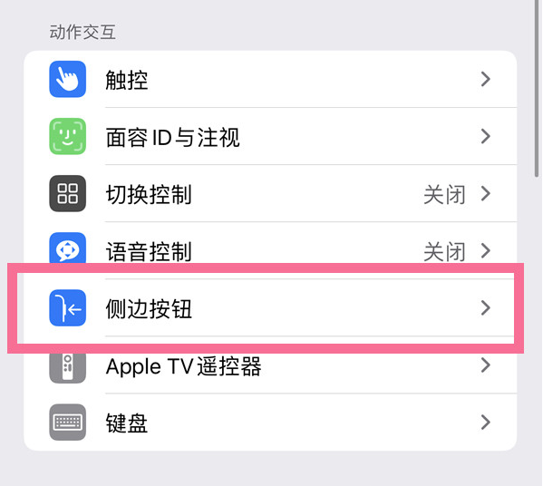 深泽苹果14维修店分享iPhone14 Plus侧键双击下载功能关闭方法 