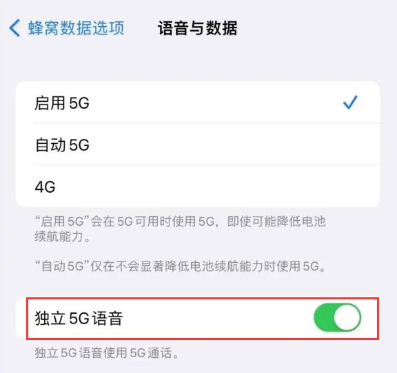 深泽苹果14维修分享iPhone 14 Pro如何开启VoNR 